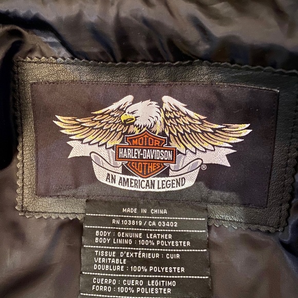 Women's Harley Davidson Leather Jacket - Picture 3 of 3